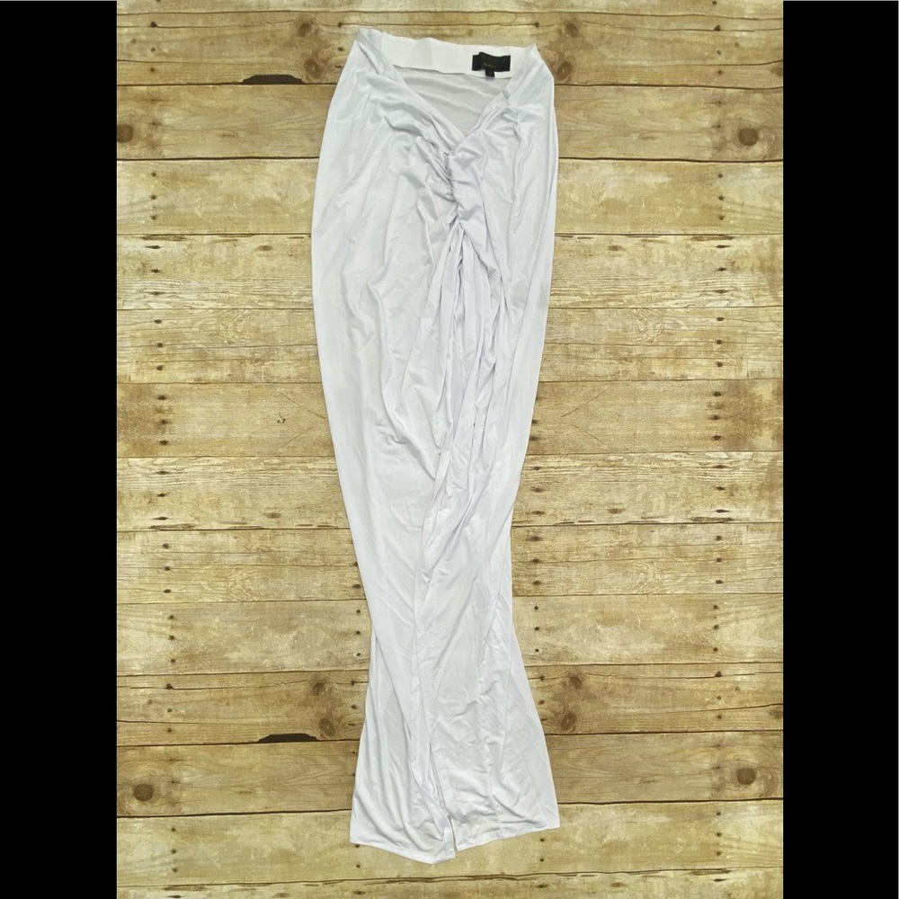 NWOT Michael Costello Women's White X Revolve Leah Maxi Skirt - Picture 4 of 6